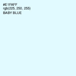 #E1FAFF - Baby Blue Color Image